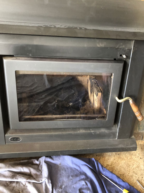 fire place glass cut to size and installed in Dromana