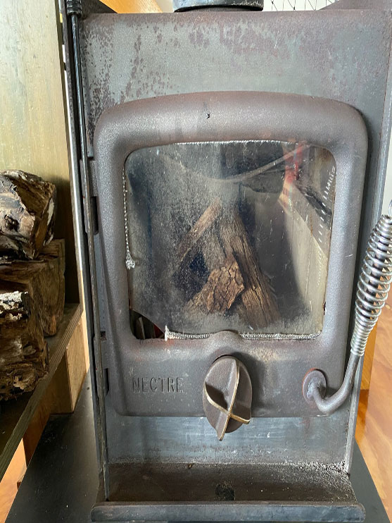 replaced wood heater glass in Dromana